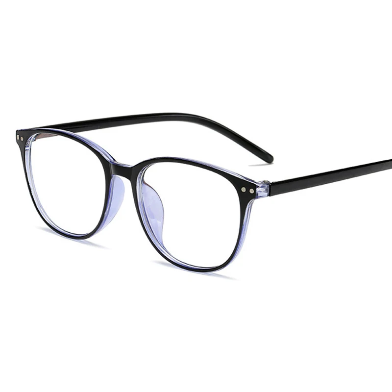 

CRSD -1 -1.5 -2 -2.5 -3 -3.5 -4 -4.5 -5.0 -5.5 -6.0 Classic Rivets Myopia Glasses With Degree Women Men Black Glasses Frame