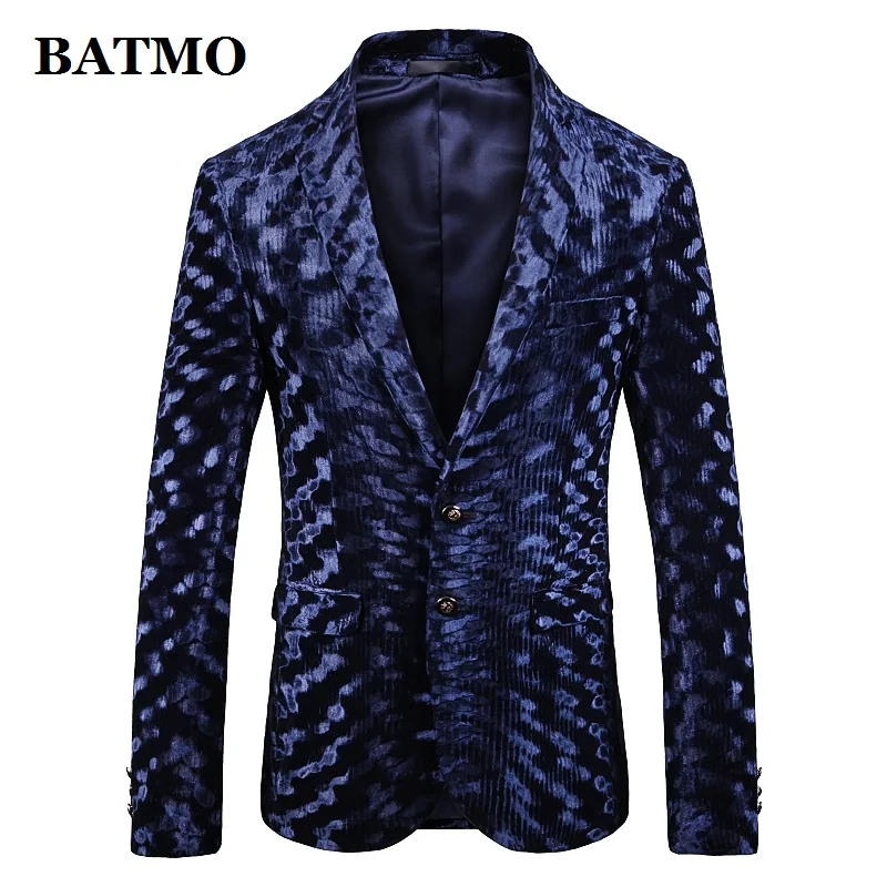 

Batmo 2019 new arrival high quality printed casual blazers men,men's casual suits,printed men's jackets plus-size 1914