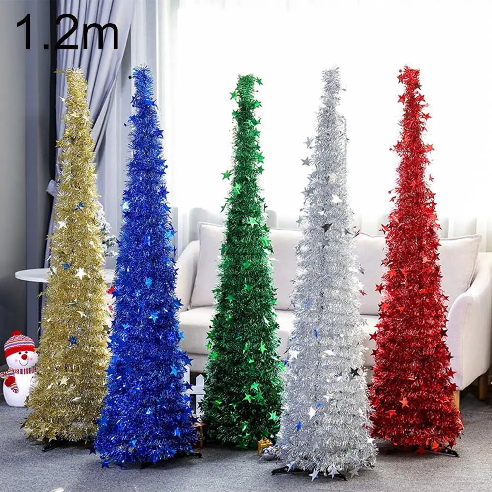 Hot 120cm DIY Folding Artificial Christmas Tree Xmas Ornament Home Party Decoration