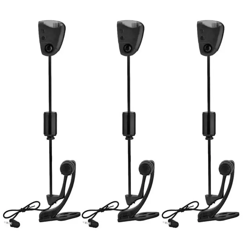 

Adjustable Carp Fishing Bite Alarms Set Swinger Illuminated Hard Rod Tackle Black Steel Fishing Alarm Set Fishing Accessories