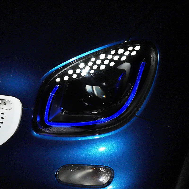 Автомобильный Стайлинг 2 шт. для Benz Smart головной светильник s все светодиодный светильник Q5 bi светодиодный объектив СВЕТОДИОДНЫЙ прожектор