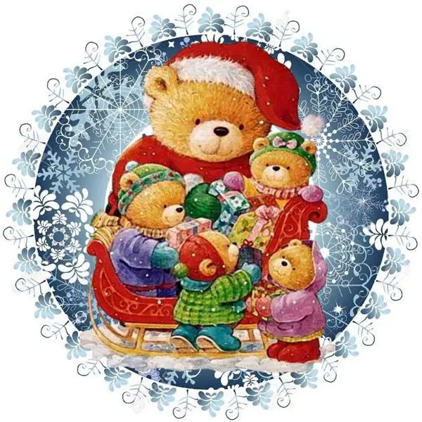 Вышивка крестиком ZOOYA Рождественская Алмазная вышивка полная круглая дрель Санта Клаус и снеговик Алмазная картина мозаика домашний Декор подарок - Цвет: A60031-1