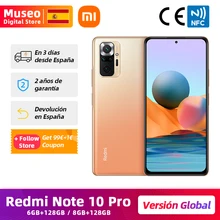 Global Version Xiaomi Redmi Note 10 Pro 6GB RAM 128GB ROM Smartphone 108MP Quad Camera Snapdragon 732G 120Hz AMOLED NFC