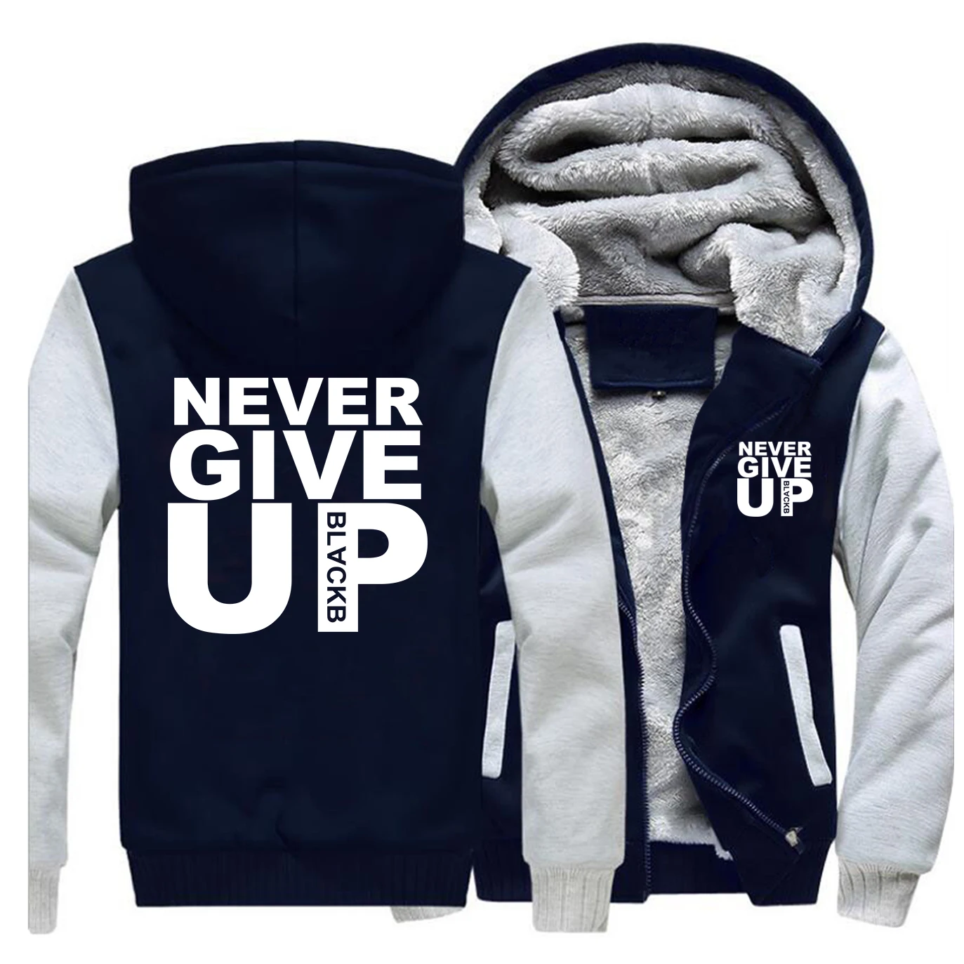 NEVER GIVE UP мужская куртка с буквенным принтом, уличная одежда, брендовый костюм для мужчин, новейшие плотные толстовки, мужская верхняя одежда, пальто в хипстерском стиле