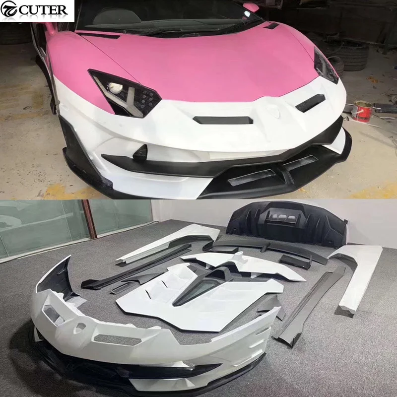 Lp700 Lp720 Lp750 Svj Стиль Женский передний бампер задний спойлер боковая юбка капюшон
