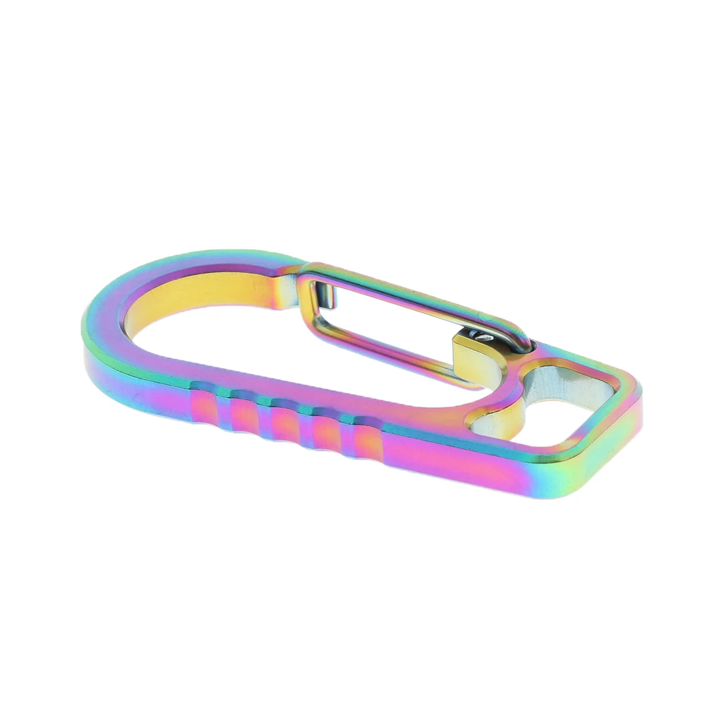 Outdoor Locking Carabiner Buckle Spring Snap Clip Hook Hanging Keyring Eyelet Keychain