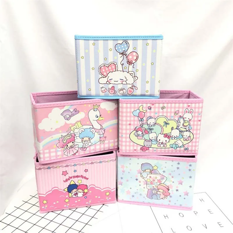 

Cartoon Non-Woven Storage bins Girl warrior kid Toys Foldable Clothes Storage Boxs for Underwear organizer Rangement