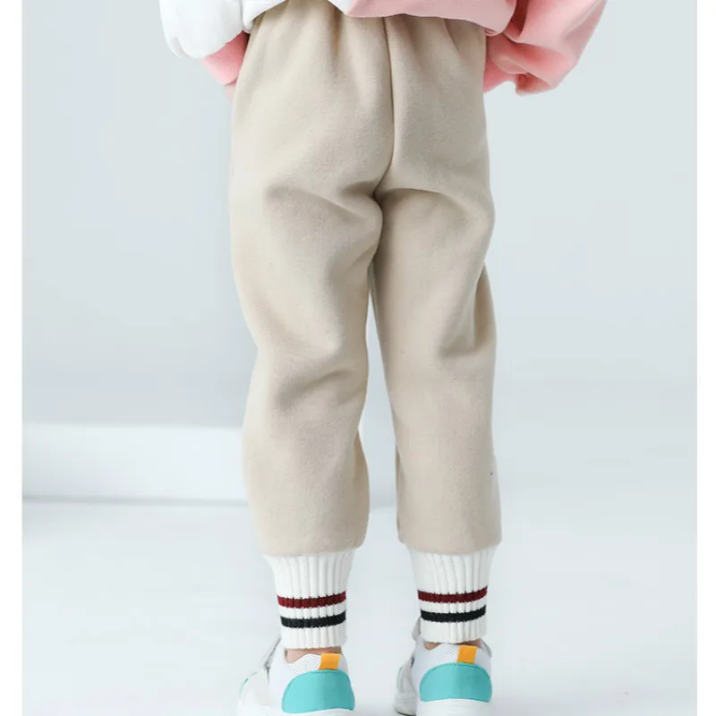 Г., Осень-зима, стиль, утепленные вельветовые штаны для девочек модные повседневные детские штаны для девочек, штаны-шаровары для маленьких девочек#8130