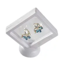 

50% Hot Sales Transparent Jewelry Suspended Floating Jewelry Display Case Stand Holder Box