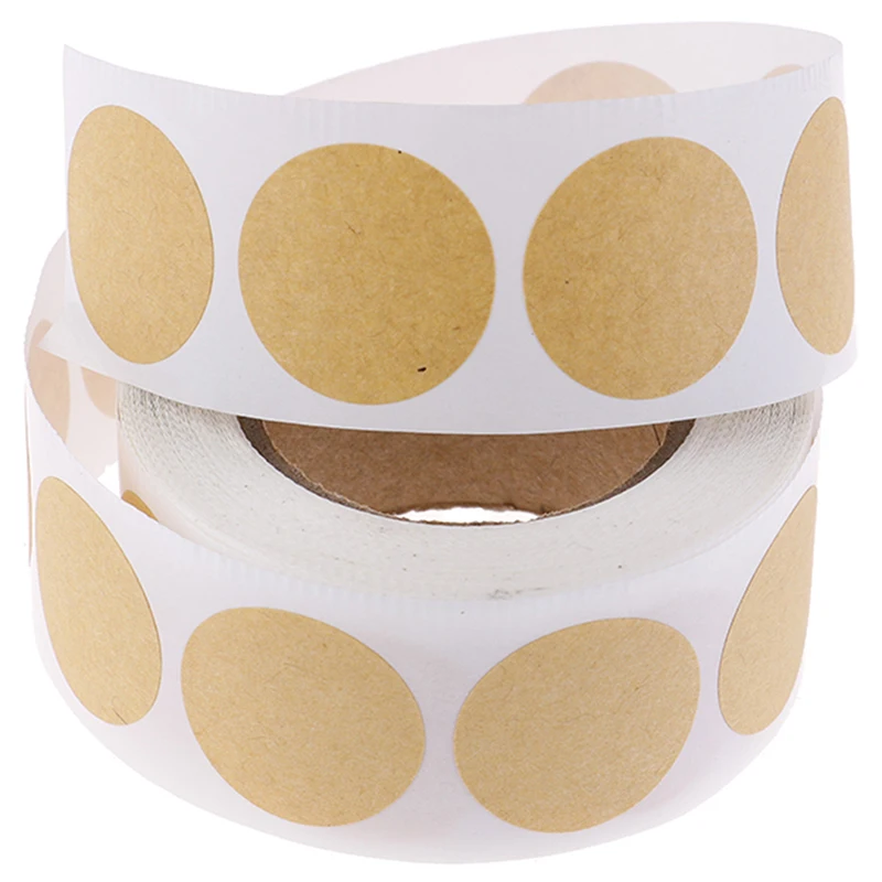 500pcs/set Blank Round /dog reward Craft Stickers DIY For Package Gift | Дом и сад