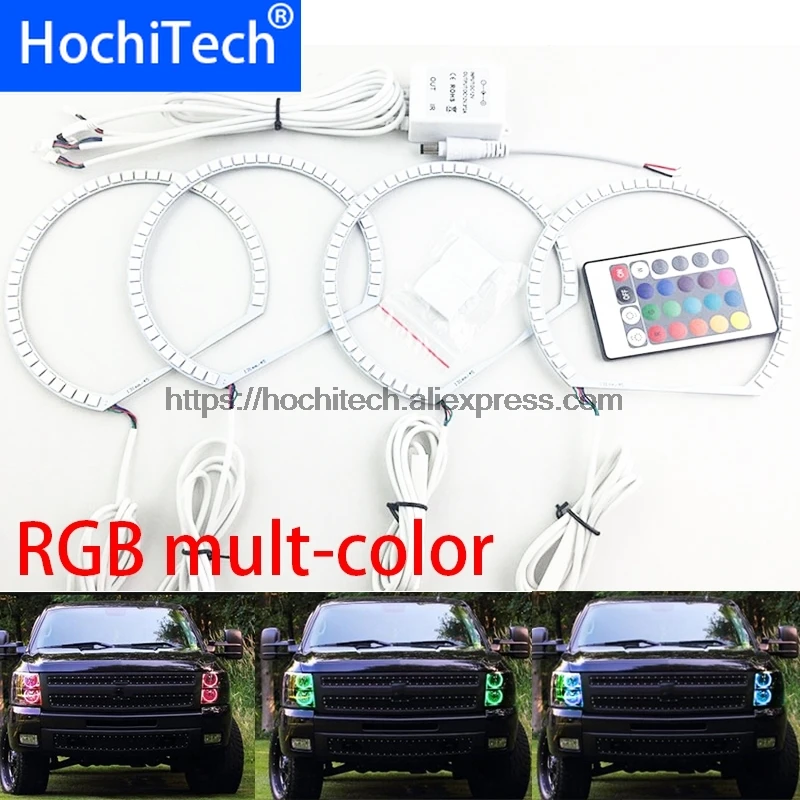 HochiTech ультра яркий 5050 SMD многоцветный RGB комплект светодиодов глаза ангела с