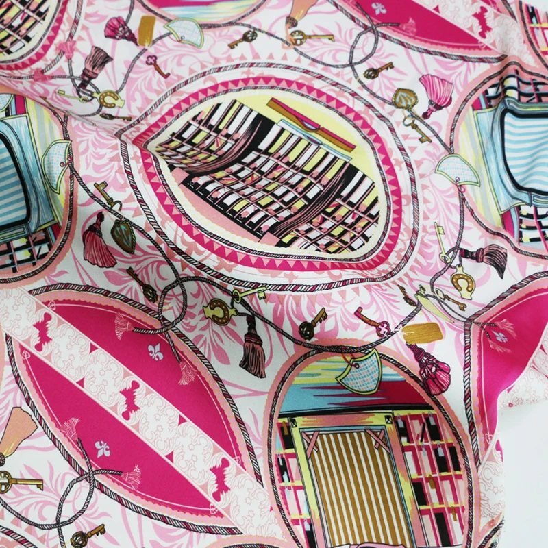 Метр мягкое свадебное платье Материал креп сатин Шармез ткань Винтаж лоскутное - Цвет: pink