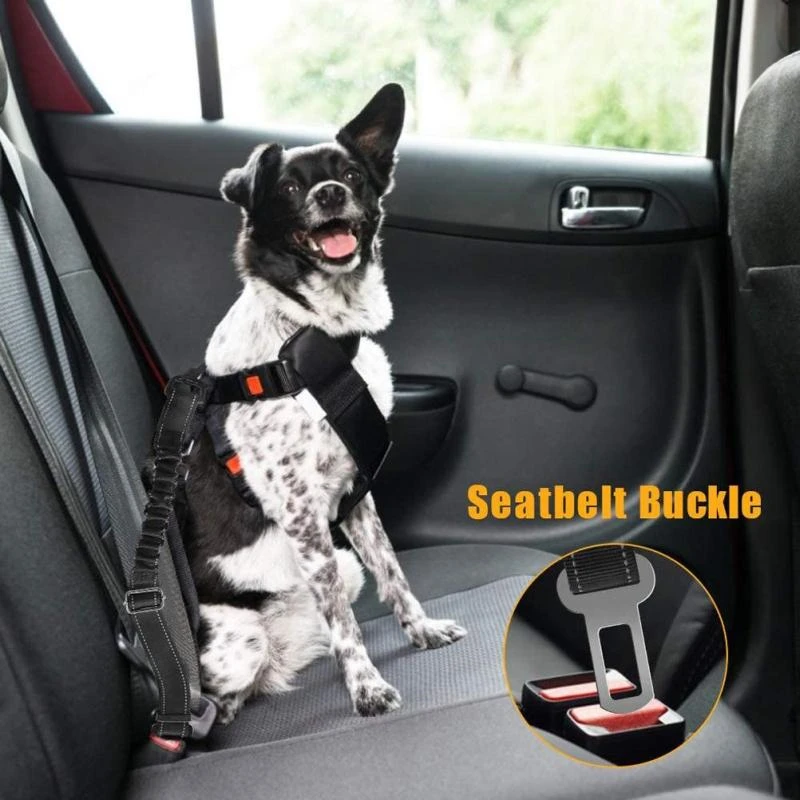 Pet Seat Belt 3-In-1 Adjustable Cat Car Accessory Safety Leash Vehicle Belts Reflective Nylon Rope Harness Dog Accessories