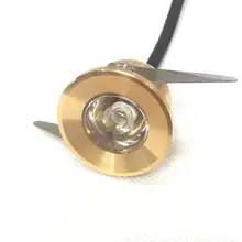 5 шт./лот, мини-точечный светильник Диаметром 31 мм для шкафа, Точечный светильник 1 Вт, Потолочный встраиваемый светильник, AC85-265V, золотой светильник