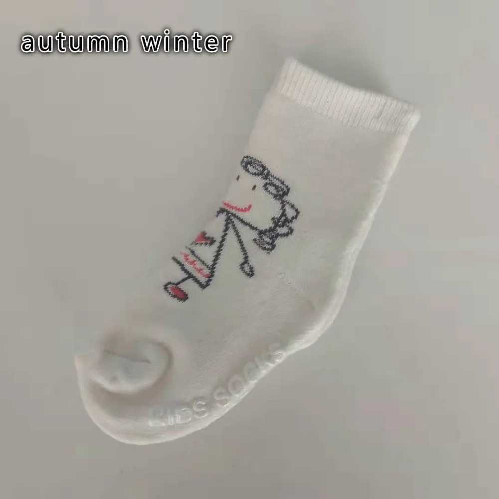 Милые носки с каракулями для маленьких мальчиков и девочек милые носки для маленьких детей от 0 до 4 лет, детские носки