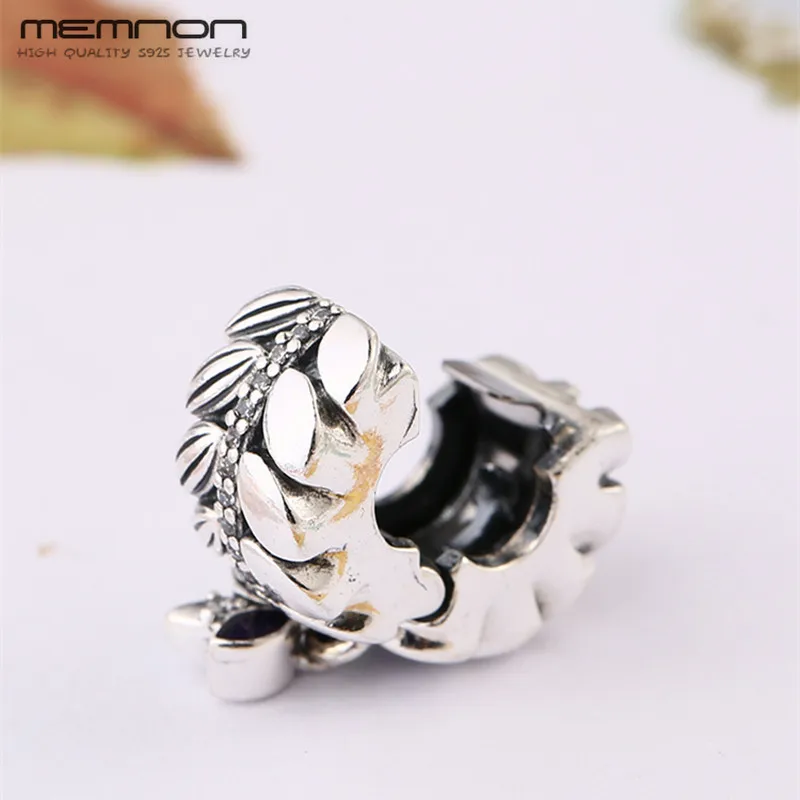 Memnon New silver GRAINS OF ENERGY Charms 925 Sterling Silver clip beads fit charm bracelets DIY Fashion jewelry accessories
