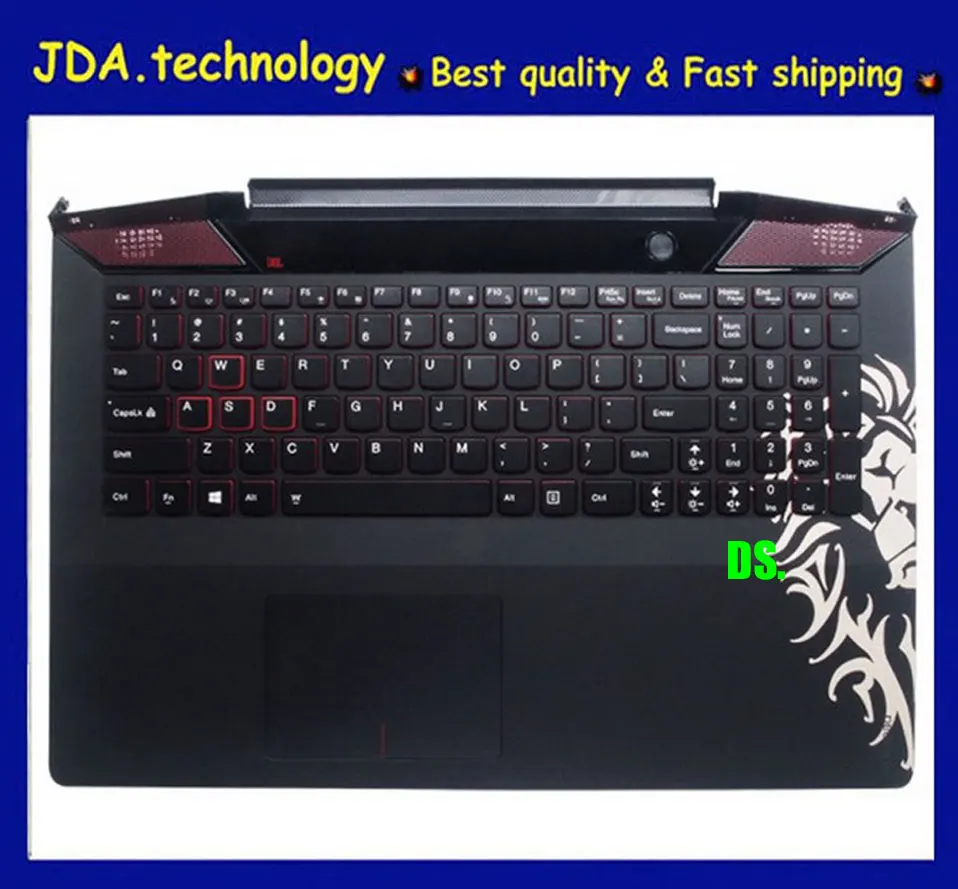 Wellendorf для lenovo IdeaPad Y700 Y700-15 Y700-15ISK Y700-15ACZ Упор для рук США клавиатура верхняя крышка w/с подсветкой touchpad