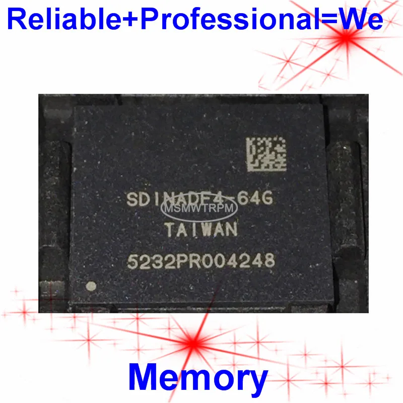 SDINADF4 64G BGA153Ball EMMC5.1 5 1 64 ГБ мобильного телефона памяти новый оригинальный во вторых