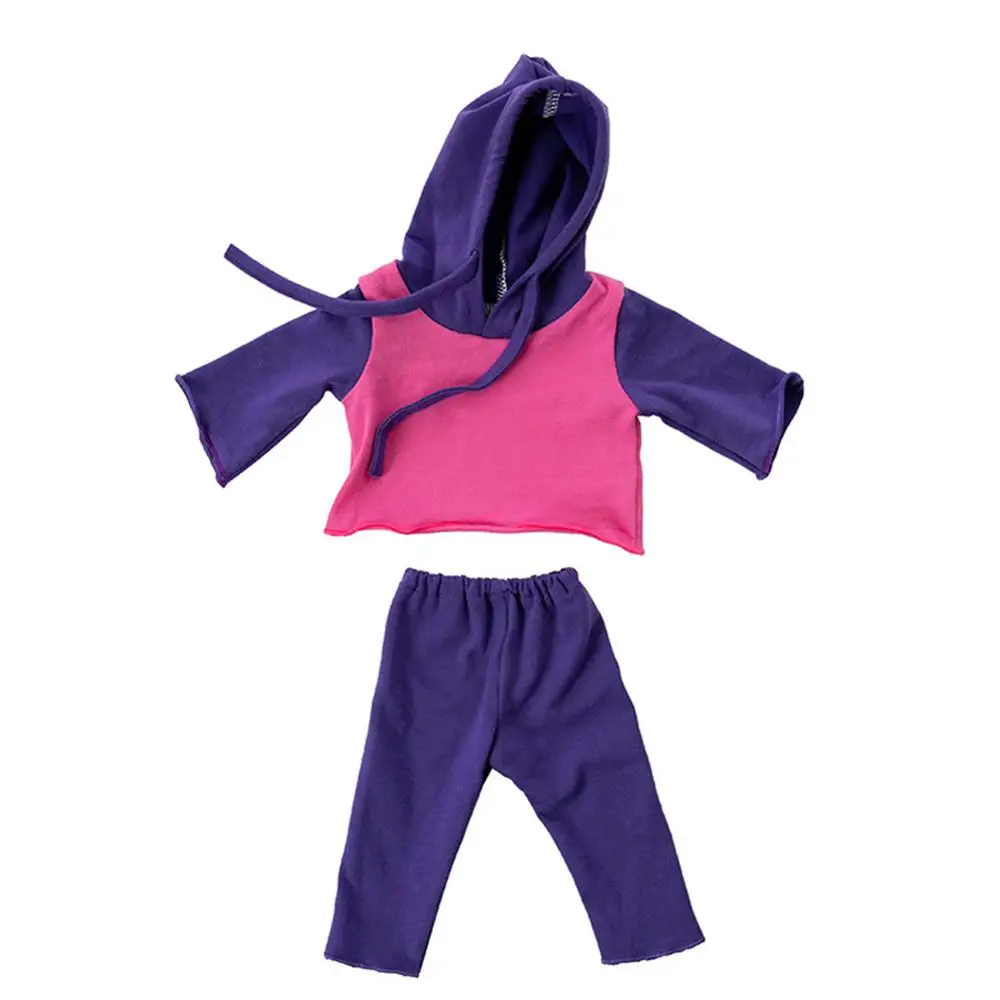 Doll toy humanoid clothes baby cloth cover suitable for 18 inch doll vivid colorful hoodie and pants Doll toy humanoid clothes baby cloth cover suitable for 18 inch doll vivid colorful hoodie and pants