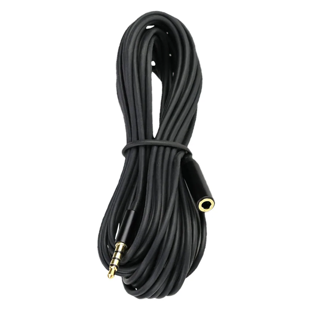 3.5mm TRRS to TRS Audio  Extension Cable Connector Wire 6 meters/19.68ft for Mobile Phone, Microphone, Computer