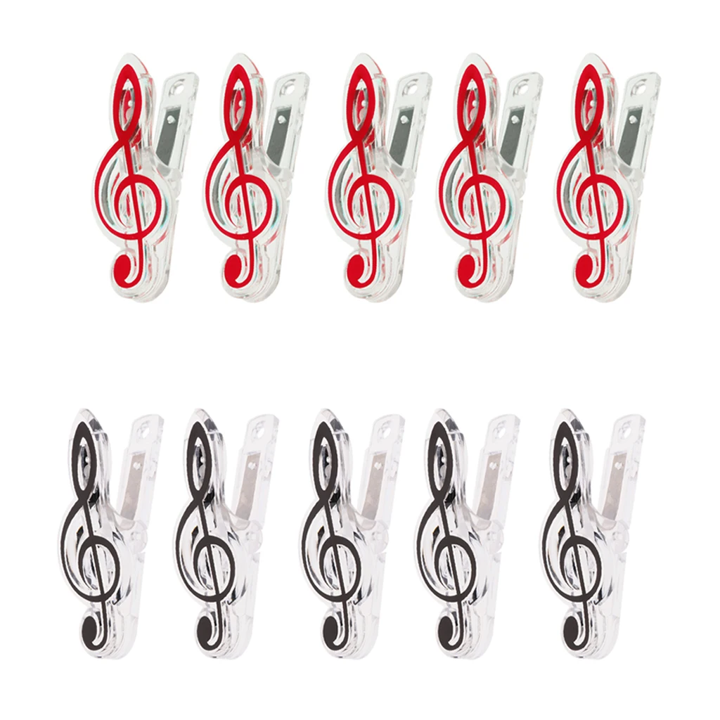 10 Pcs of Pack Music Book Page Music Score Clip Music Stationary for Book