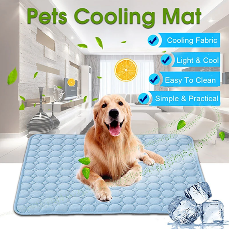 Breathable Summer Cooling Mats Blanket Pet Dog Self Cooling Mat Pad