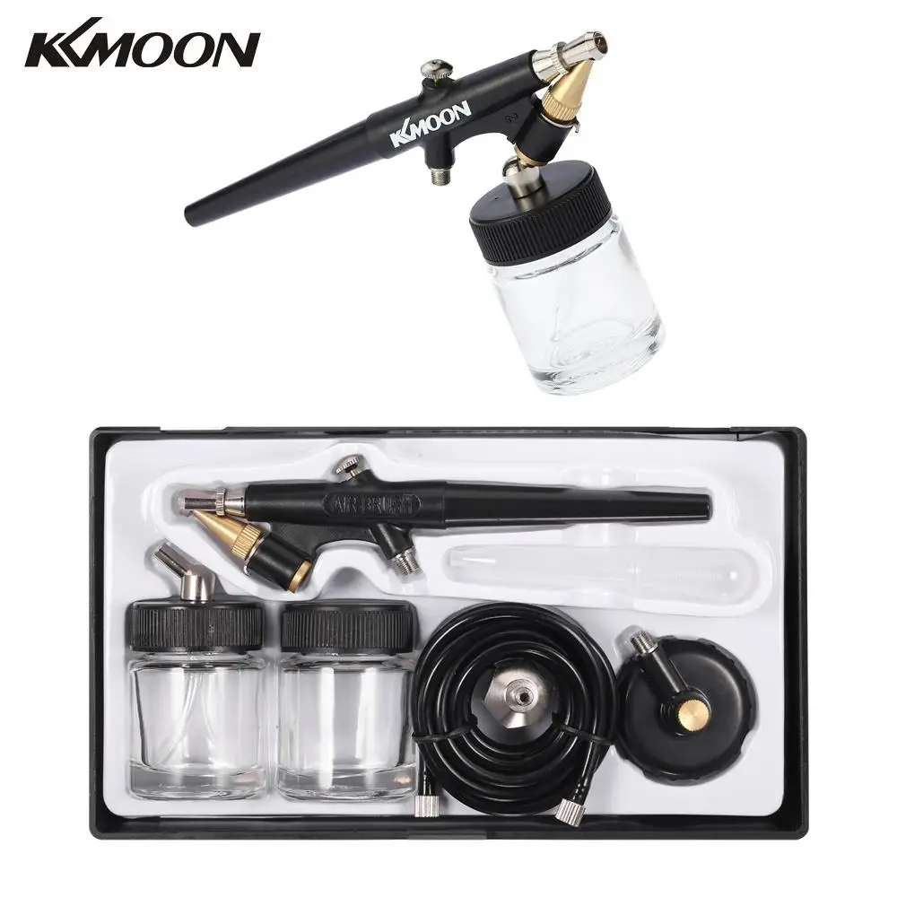 Аэрограф KKmoon с сифоном и высоким распылителем краскопульт одним движением