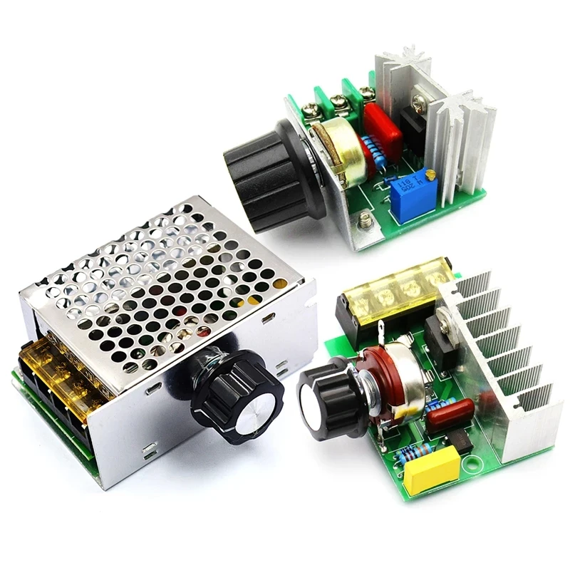 2000W 4000W 220V High Power Voltage Regulators SCR Speed Controller Electronic Voltage Regulator Governor Thermostat 5