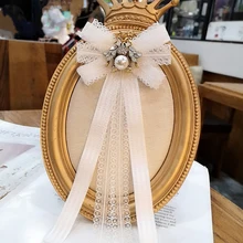 French style Women bowtie white lace Butterfly Cute honeybee decor Bow Tie fashion Female bowknot Girl Neck tie Shirt Accessorie