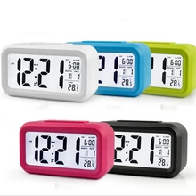 Réveil numérique pour enfants, horloge de réveil, Table de température et heure, veilleuse pour le bureau