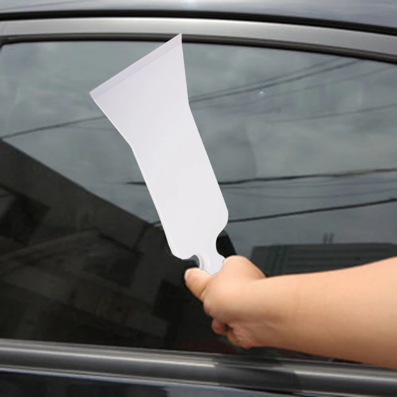 N0HF Portable Cleaning Scraper Window Tint Film Installing Handheld Cleaning Bulldozer Squeegee Long Handle