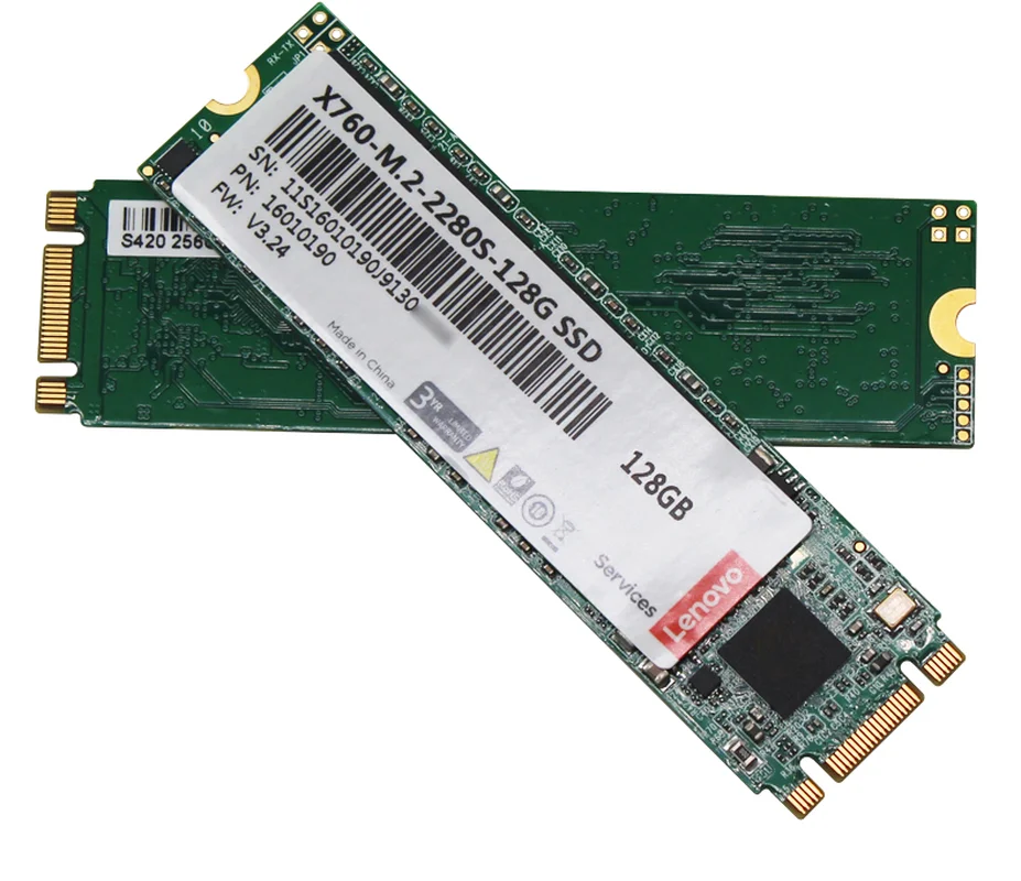 Lenovo SSD M.2 SATA 2280 aurora X760 серии M.2 2280(NGFF) 128 ГБ
