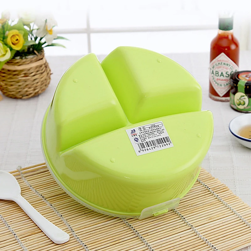 Портативный Bento Box Microwavable Ланч-бокс для детей с 3 отсеками контейнер для еды хранения с ложкой