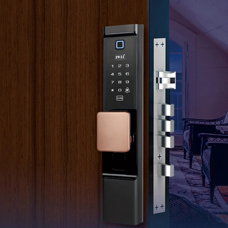 Цифровой Дверной замок с отпечатком пальца, нажимной замок без ключа, умный замок, блокировка экрана с паролем, Противоугонный электронный замок безопасности Finge