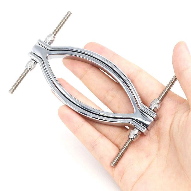 Metal Labia Clip Clitoris Stimulator Sex Clamp BDSM Bondage Vagina Speculum Adult Erotic Games Pussy Massager Sex Toys For Women Sex Toys