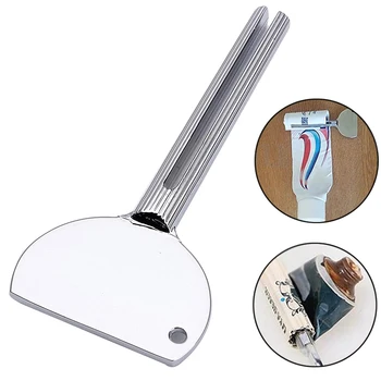 

1pc Stainless Steel Toothpaste Squeezer Multifunctional Squeezing Dispenser Accessories Tube Bathroom Plastic KT0356 Cream W4D0