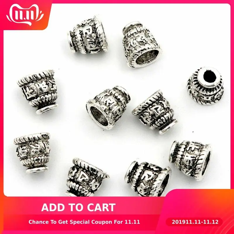 10 шт. античный серебряный золотой чаша колокольчик россыпью Sparer бисера концевые