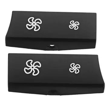 

2pcs Car Heater Climate Control A/C Switch Fan Button Cap Covers For BMW F10/F11 ABS Plastic
