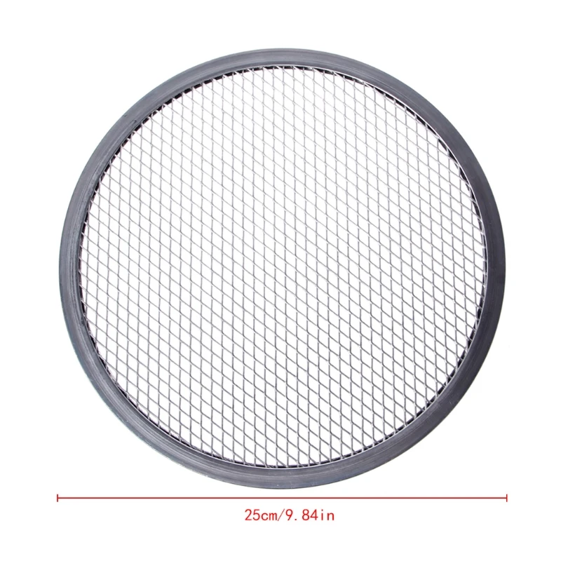 New Aluminum Mesh Grill Pizza Screen Round Baking Tray Net Kitchen Tools Ovens Kit pizza bakeware
