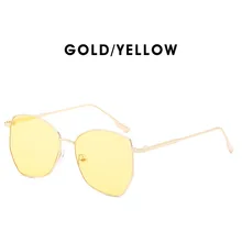 Европа, США, большая оправа, Новая морская пленка, прозрачные солнцезащитные очки, персонализированные полигональные Модные солнцезащитные очки для мужчин и женщин