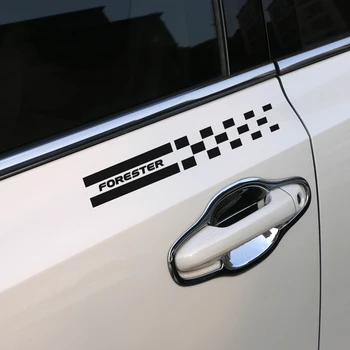 

For Subaru Forester B Pillar Car Stickers Auto Side Molding Trim Car Styling Sticker Decor Reflective PVC External Accessories