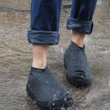 Утепленная обувь с силиконовым гелем; Водонепроницаемая Обувь для дождливой погоды; Многоразовые эластичные резиновые сапоги; Нескользящие сапоги для детей и взрослых