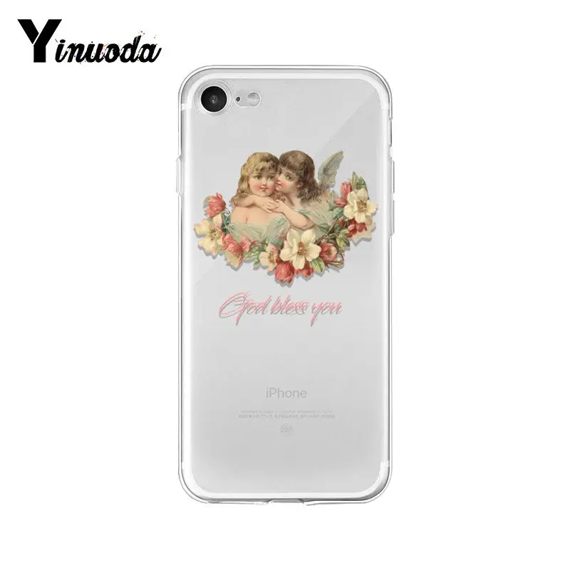 Yinuoda Renaissance angels мягкая резина, термопластичный полиуретан чехол для телефона iPhone X XS MAX 6 6s 7 7plus 8 8Plus 5 5S SE XR 10 11 pro max