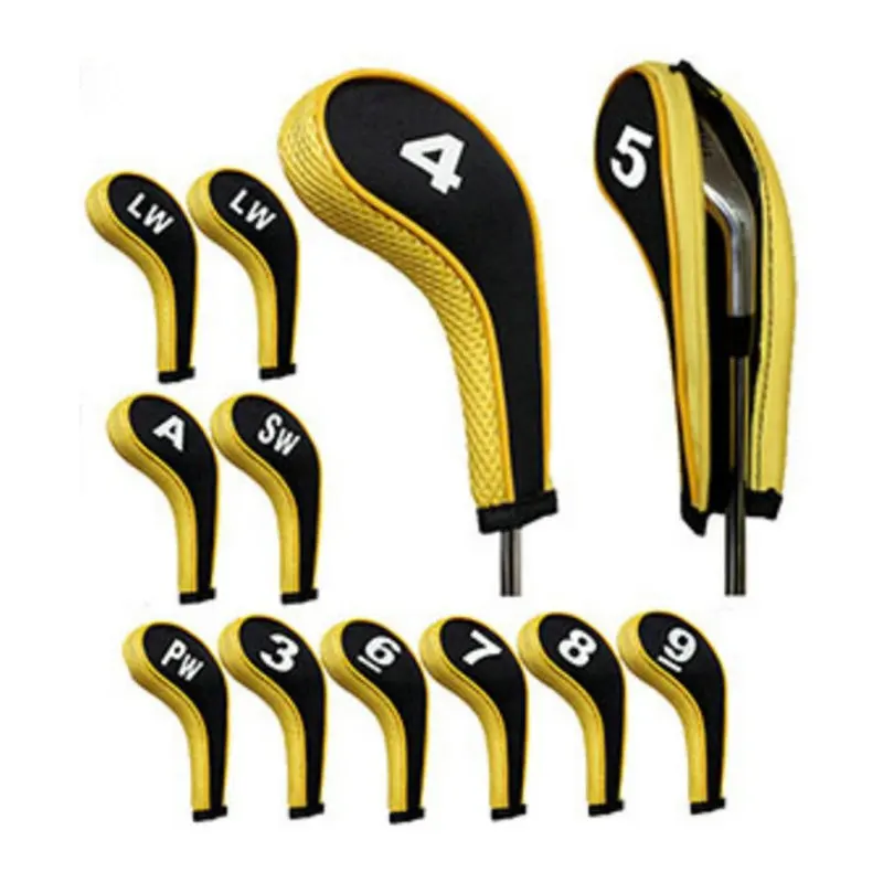 Golf Irons Head Cover Irons Headcover 12pcs/set  Zipper Golf Clubs Protecter 2