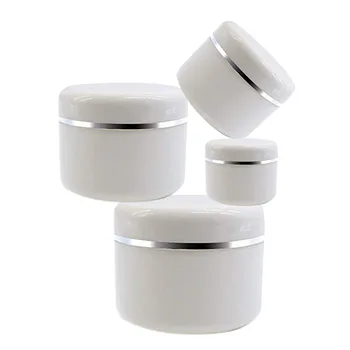 

5pcs Plastic Empty Facial Cleanser Containers 30 g 50 g 100 g 250 g Cream Box Refillable Sample Bottle Travel Cosmetic Jar