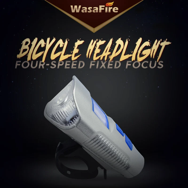 WasaFire велосипедный светильник USB Перезаряжаемый велосипедный передний светильник s светодиодный 4 режима Велоспорт T6 вспышка светильник с велосипедным компьютером Electronice Horn