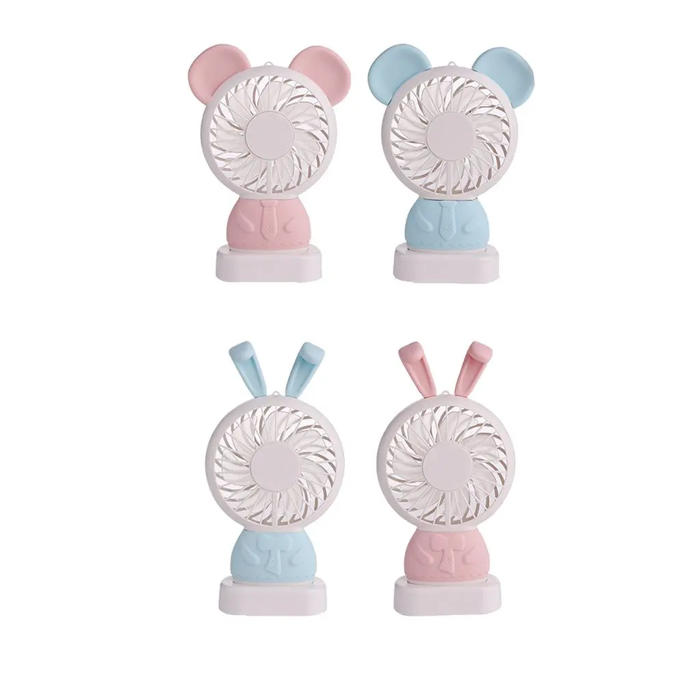 Creative Personality Portable Charging Usb Lucky Rabbit Mini Handheld Silent Fan Student Fan Summer Portable Small Fan