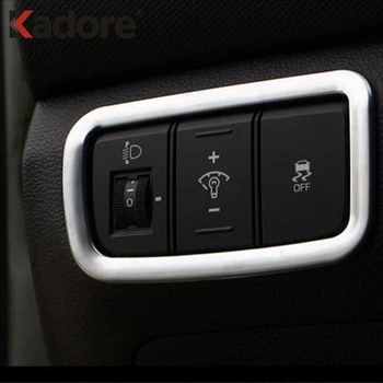 

For Hyundai Cantus Creta ix25 2017-2019 Matte Headlight Adjust Switch Cover Trim Car Interior Accessories Car Styling Sticker