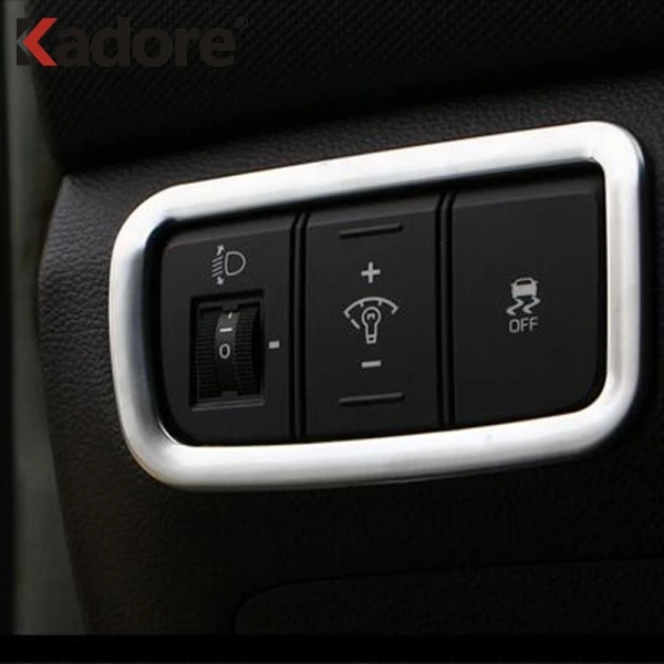 Для Hyundai Cantus Creta ix25 2017 2019 матовая накладка переключателя для фар отделка