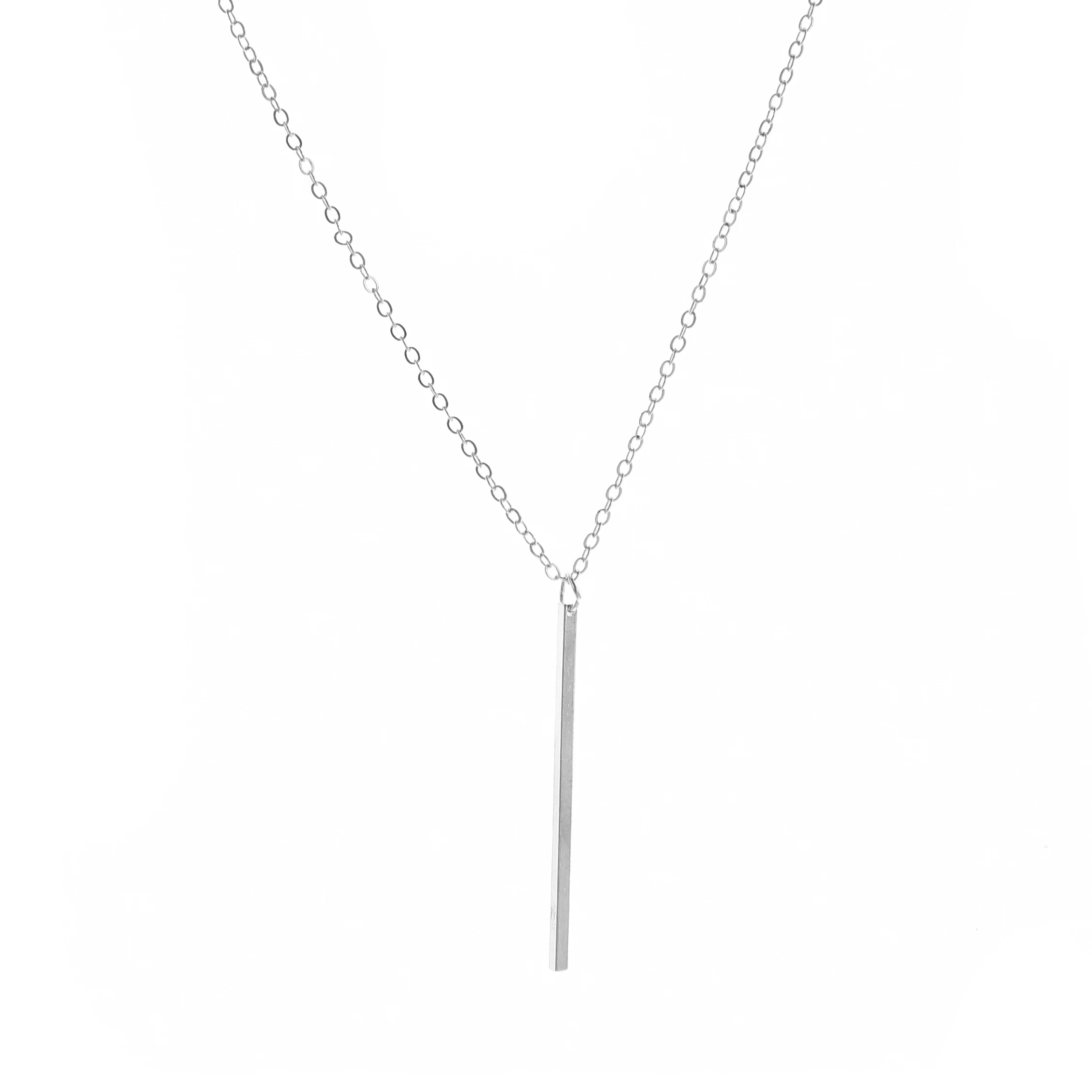 Простые Серебряные Длинные ожерелья и подвески для женщин подарок XL016|pendants for